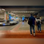 Airport Baggage Claim with new digital signage