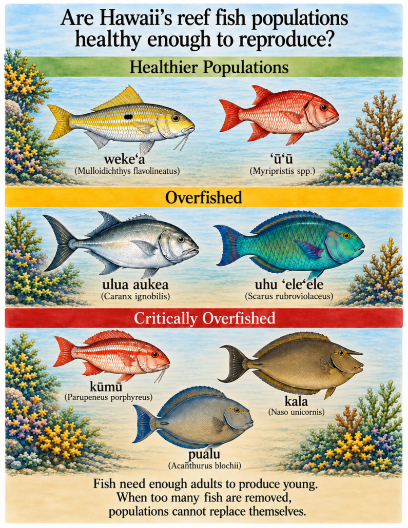 Reproductive state of Hawaiian Reef fish